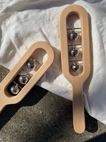 Wooden Bell Rattle