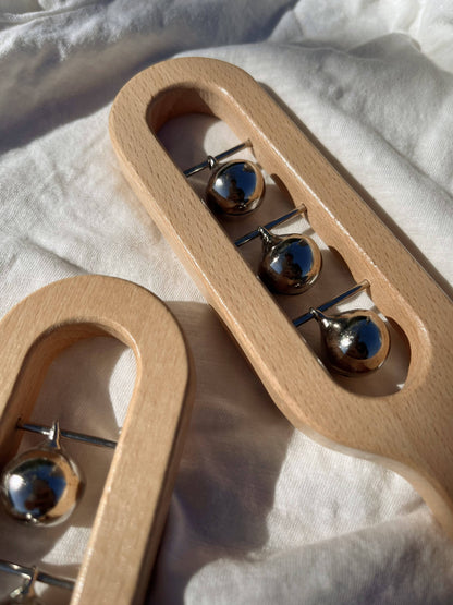 Wooden Bell Rattle