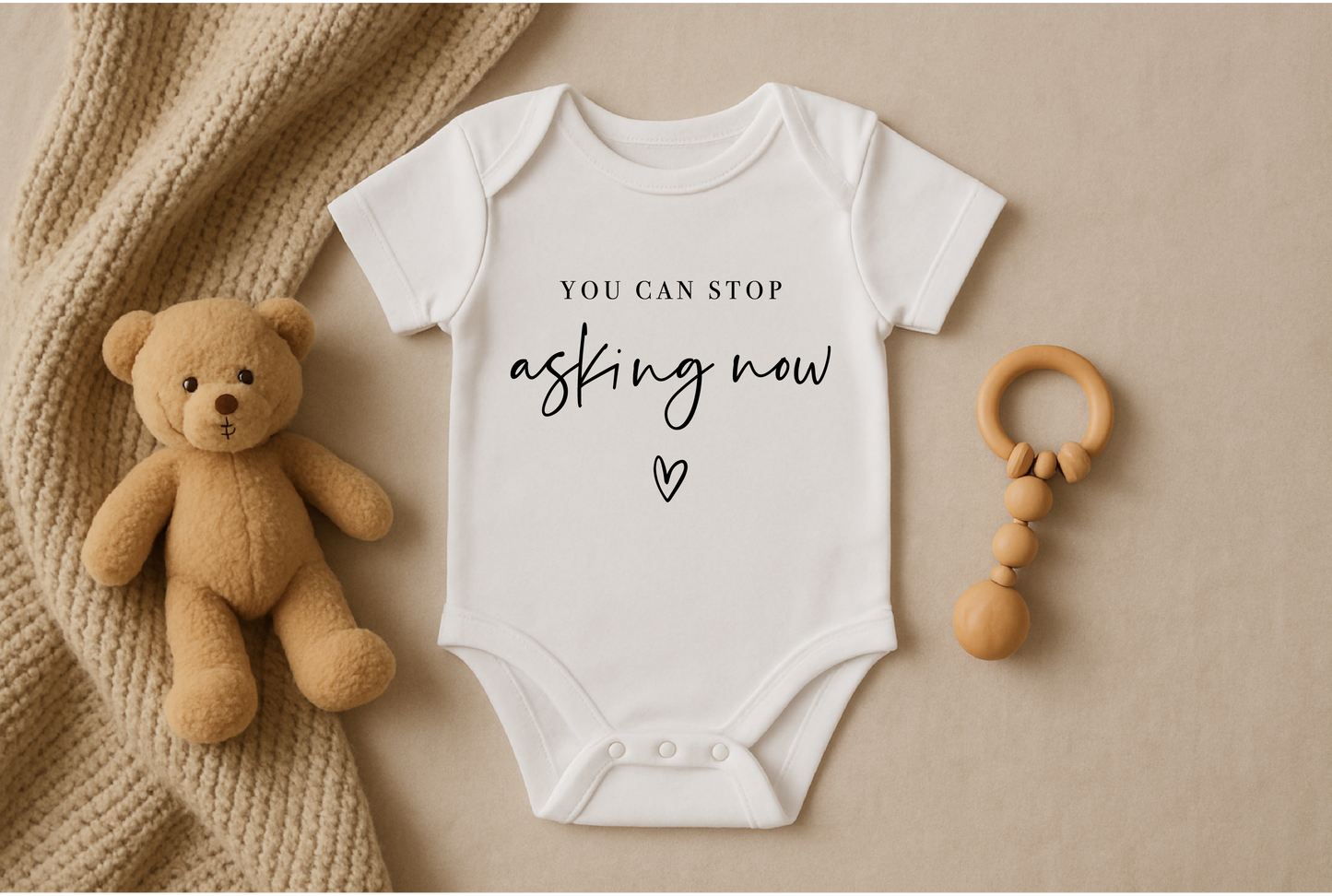 You Can Stop Asking Now  Onesie