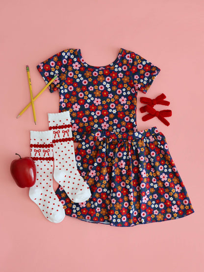 Scalloped Knee Socks