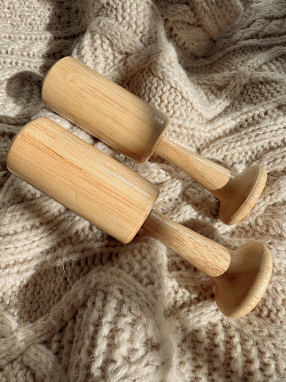 Standing Wooden Maracas (2 pc)