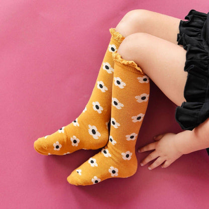 Lace Top Knee High Socks