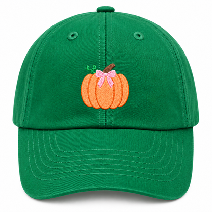 Pumpkin Bow Baseball Hat