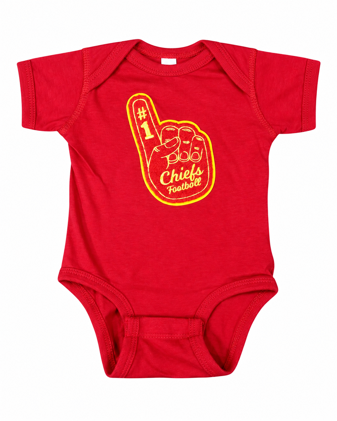 Foam Finger Patch Onesie