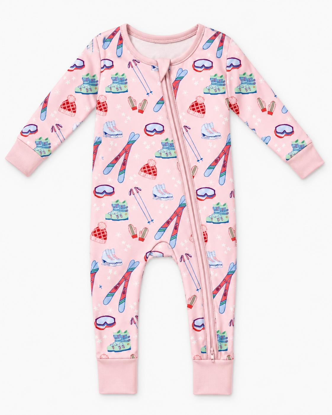 Zipper Romper (Ski Season Pink)