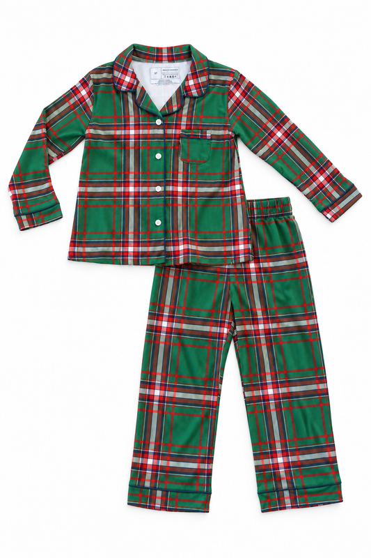Kevin Set (Christmas Plaid Green)