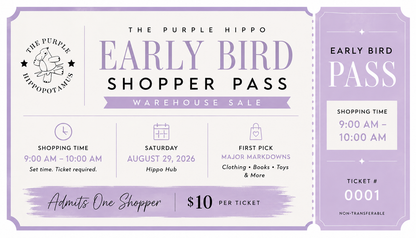 EARLY BIRD WAREHOUSE SALE TICKET