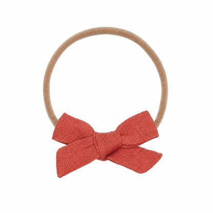 Linen Bow Headband