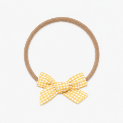 Linen Bow Headband