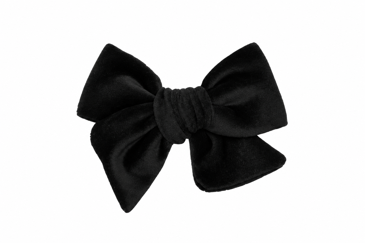 Velvet Bow Alligator Clip