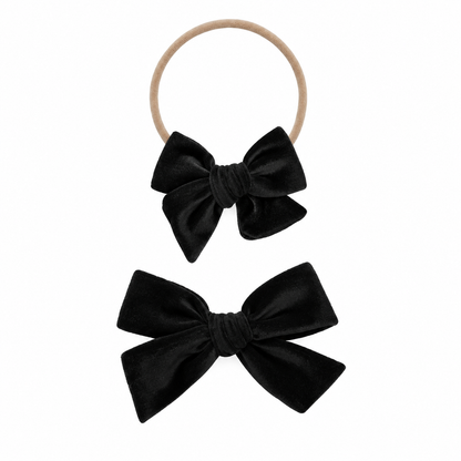 Velvet Bow Headband