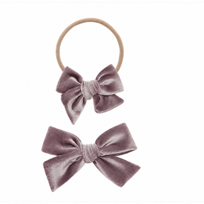 Velvet Bow Headband