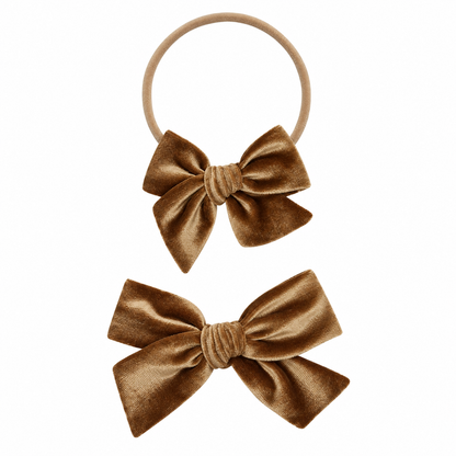 Velvet Bow Headband