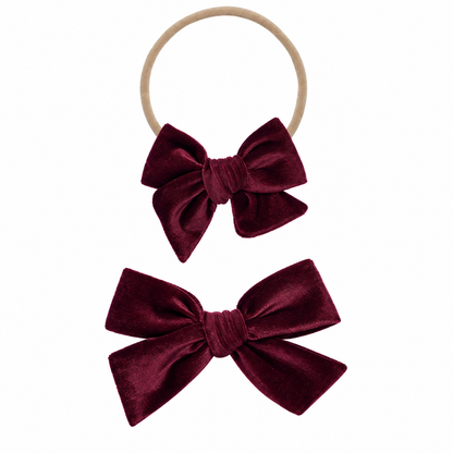 Velvet Bow Headband