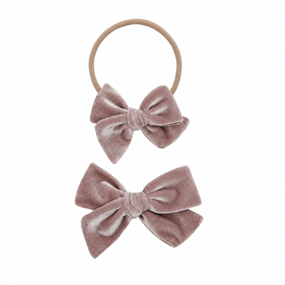 Velvet Bow Headband