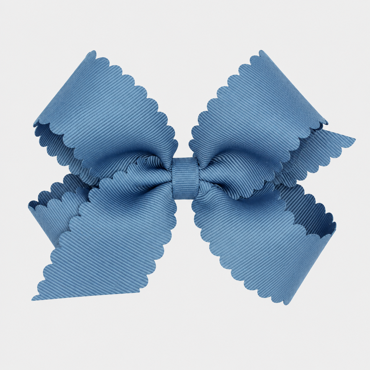 Grosgrain Bow w/ Scallop Edge