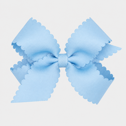 Grosgrain Bow w/ Scallop Edge
