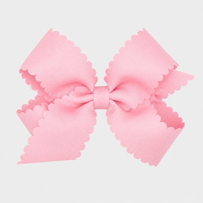 Grosgrain Bow w/ Scallop Edge