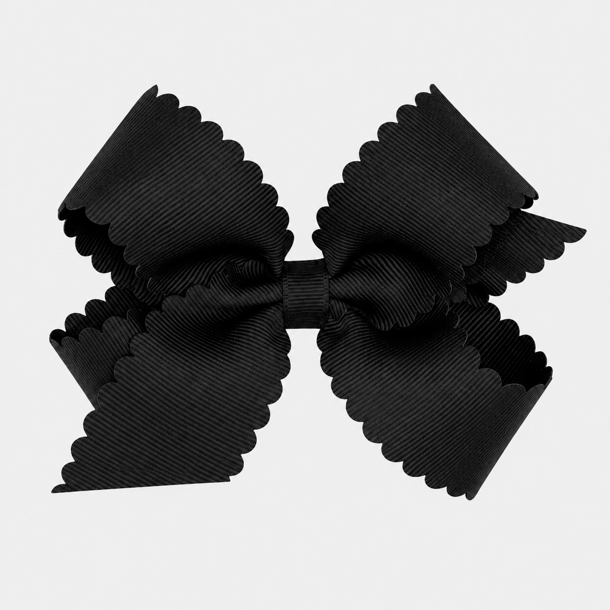 Grosgrain Bow w/ Scallop Edge