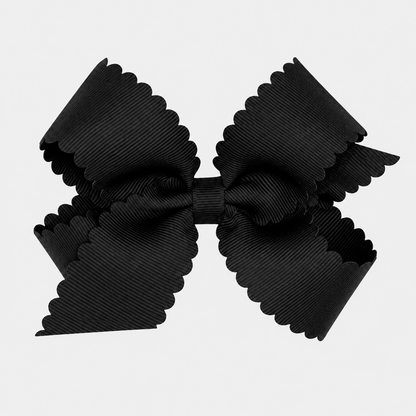 Grosgrain Bow w/ Scallop Edge