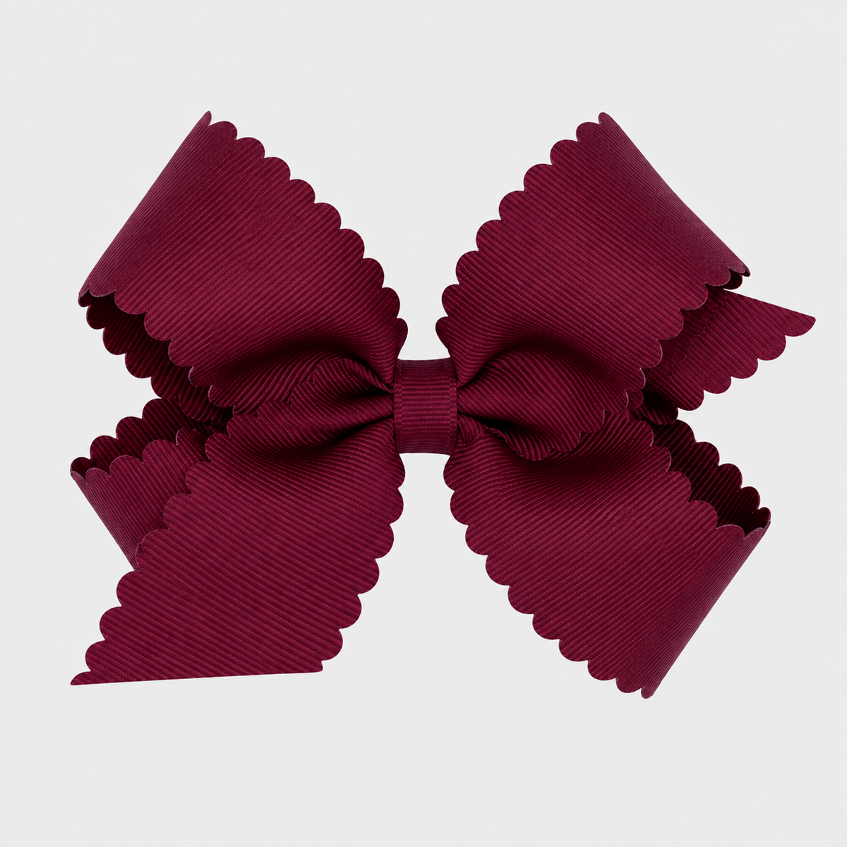 Grosgrain Bow w/ Scallop Edge