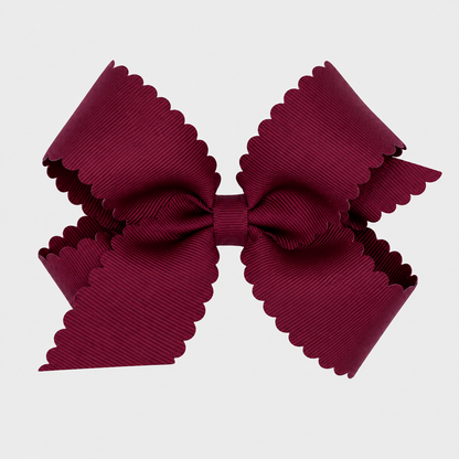 Grosgrain Bow w/ Scallop Edge