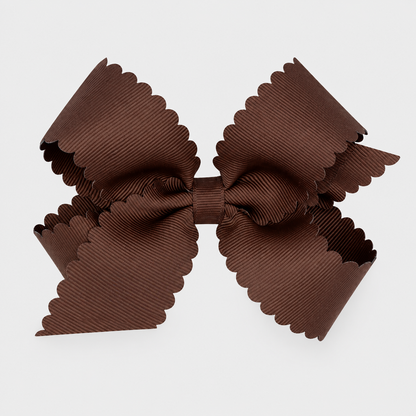 Grosgrain Bow w/ Scallop Edge