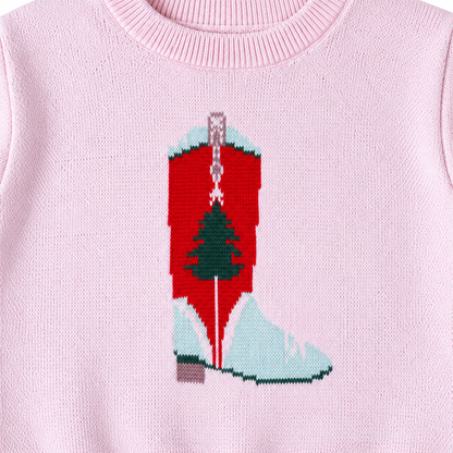Lulu Sweater (Holiday Boots Pink)