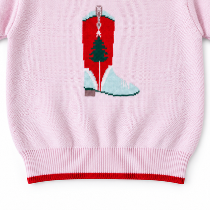 Lulu Sweater (Holiday Boots Pink)