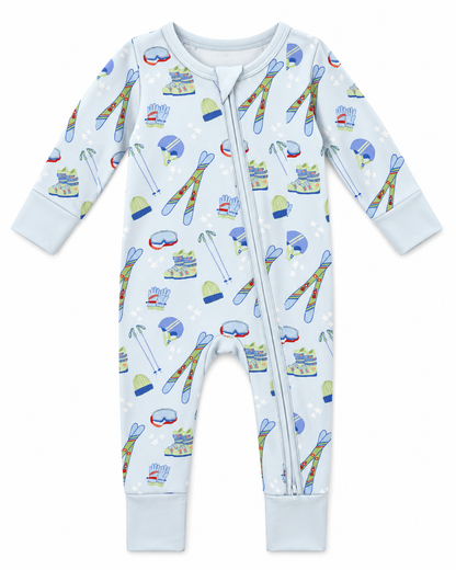 Zipper Romper (Ski Season Blue)