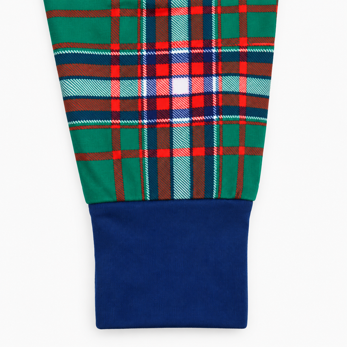 Zipper Romper (Christmas Green Plaid)