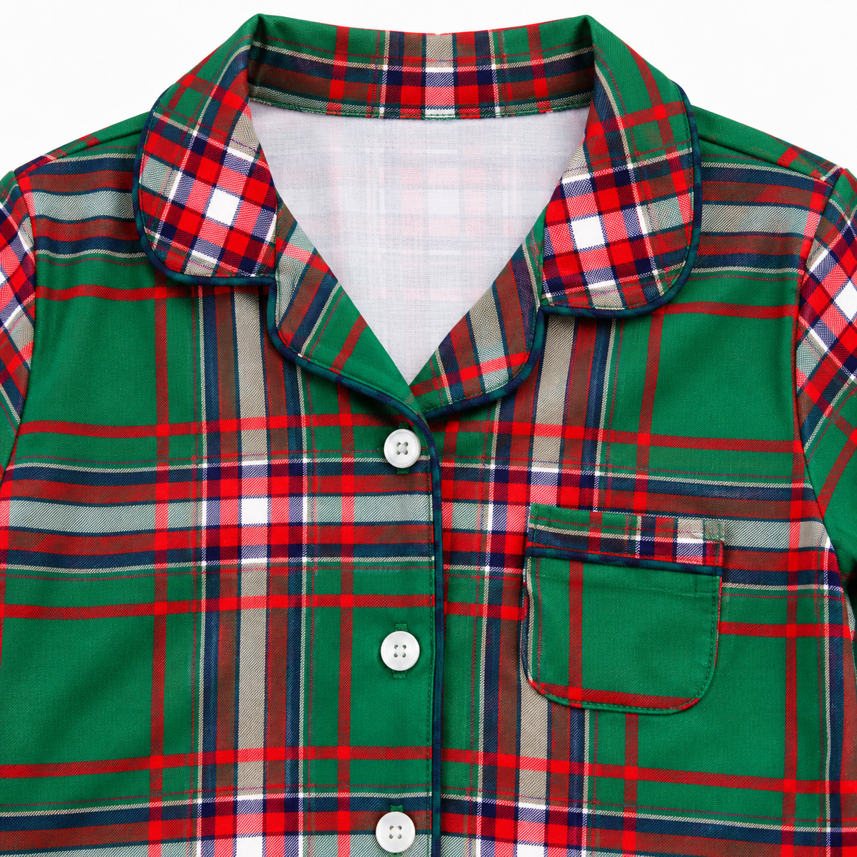Kevin Set (Christmas Plaid Green)
