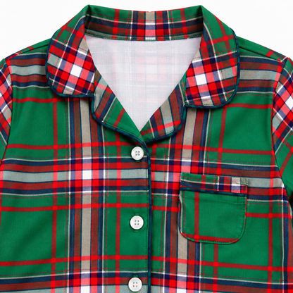 Kevin Set (Christmas Plaid Green)