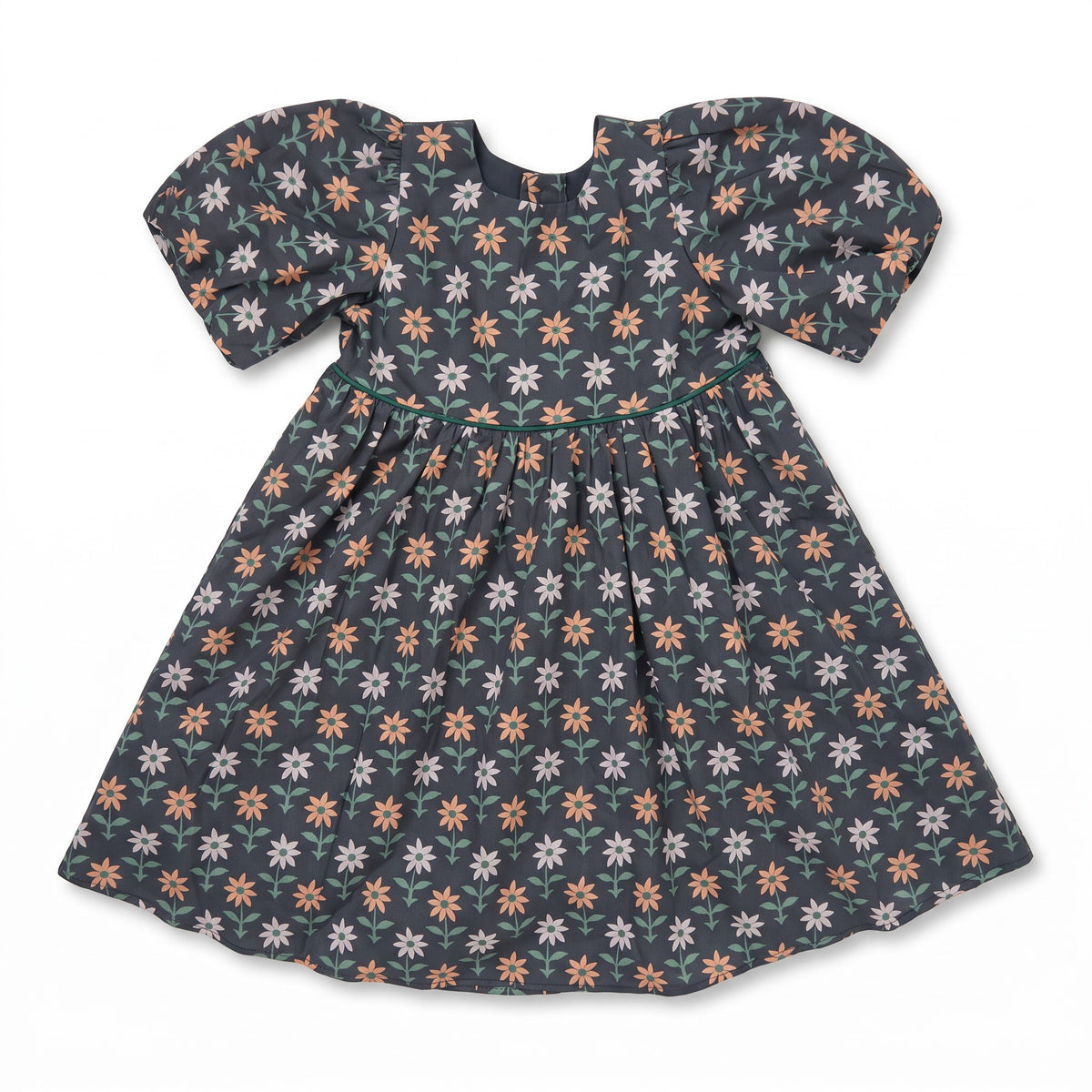 DENISE DRESS (NAVY BLOCK FLORAL)
