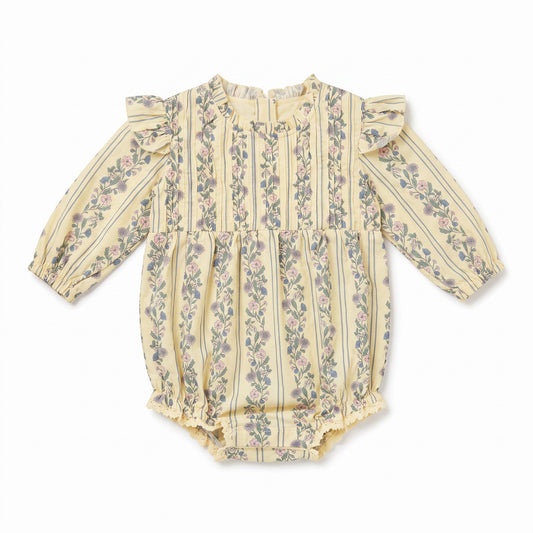 ELIZABETH BUBBLE (YELLOW FLORAL STRIPE)