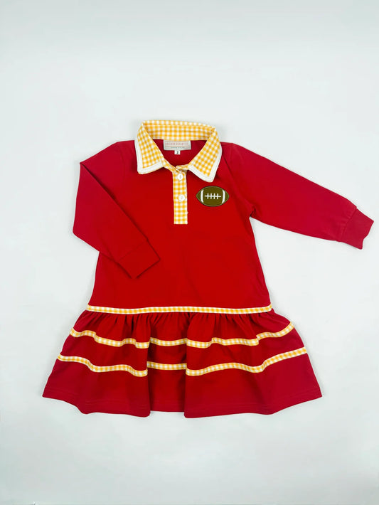 Red & Gold Football Dress