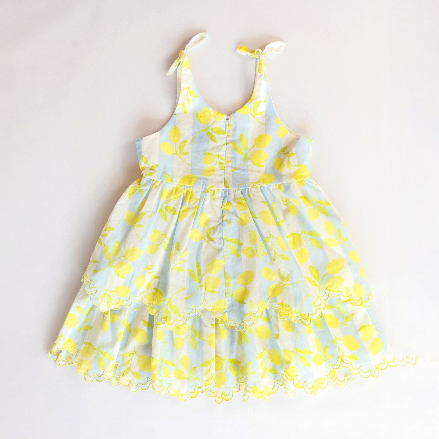 Finley Dress (Lemons Blue)