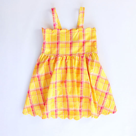 Hadley Dress (Seashell Plaid)
