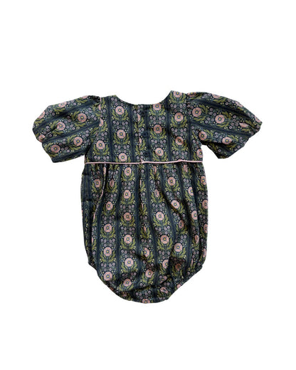 Denise Bubble Romper (Navy Floral)