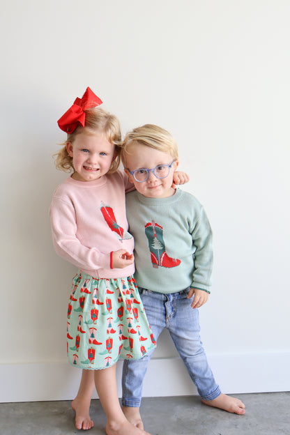 Lulu Sweater (Holiday Boots Pink)