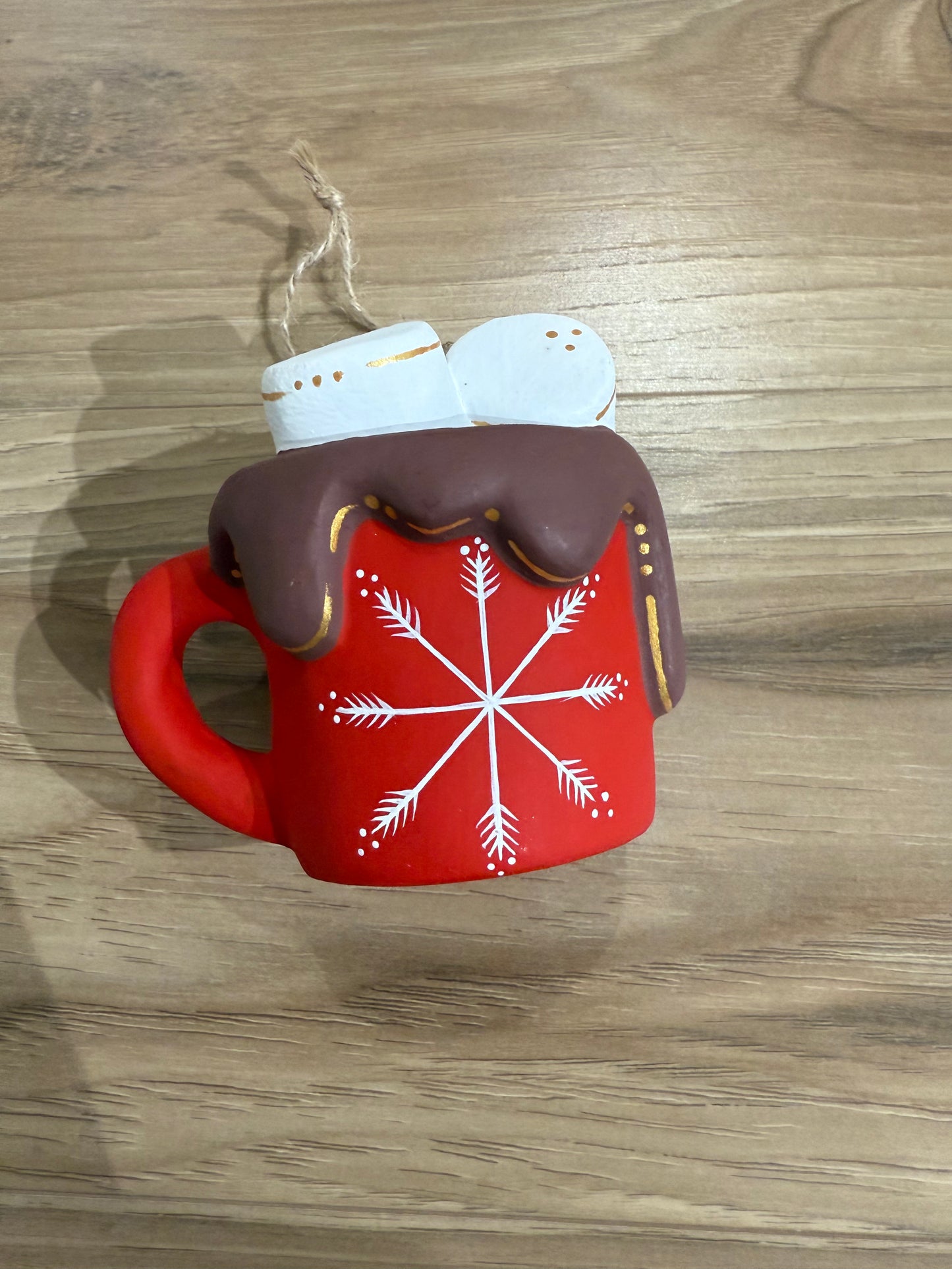 Snowflake Hot Chocolate Mug Ornament