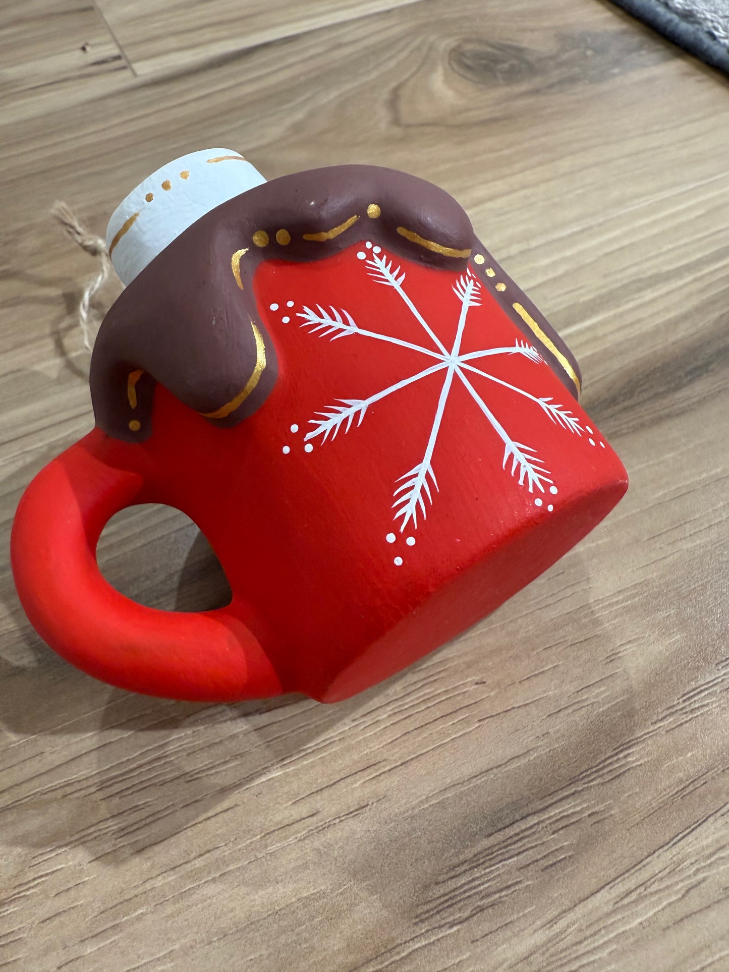 Snowflake Hot Chocolate Mug Ornament