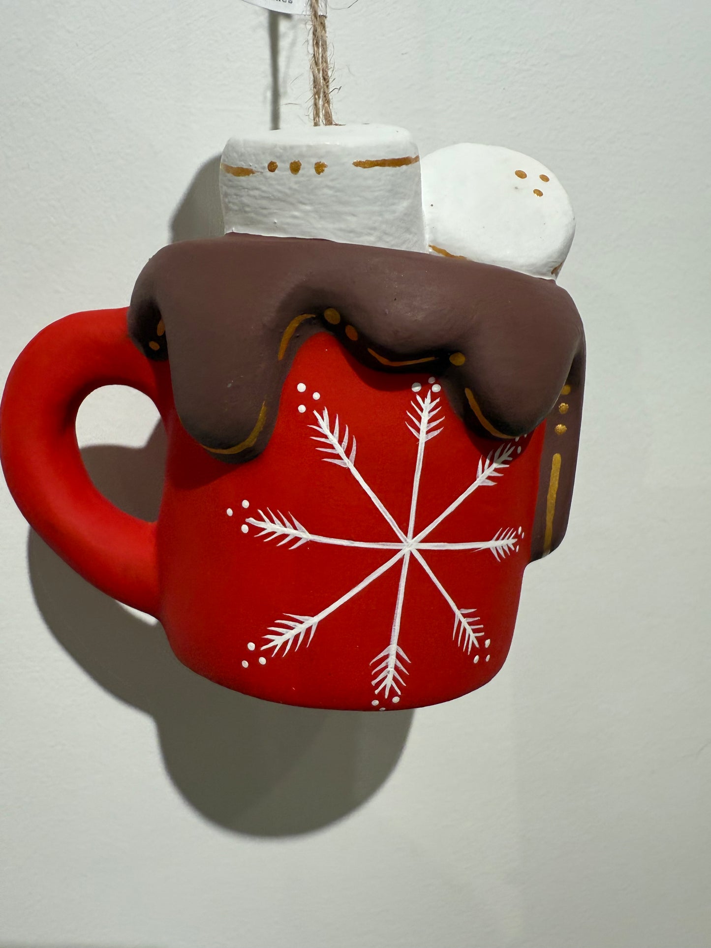 Snowflake Hot Chocolate Mug Ornament