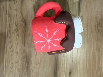 Snowflake Hot Chocolate Mug Ornament