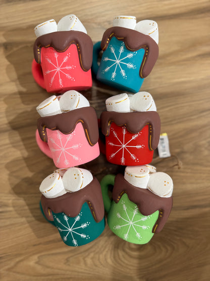 Snowflake Hot Chocolate Mug Ornament