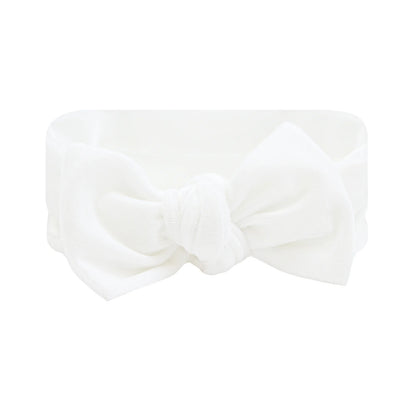 Velvet Knot Headband (Ivory)