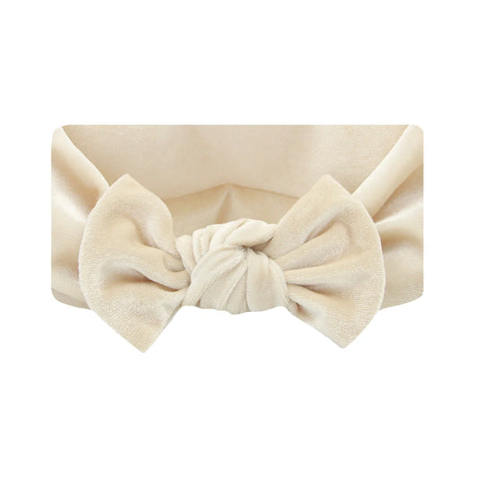 Velvet Knot Headband (Latte)