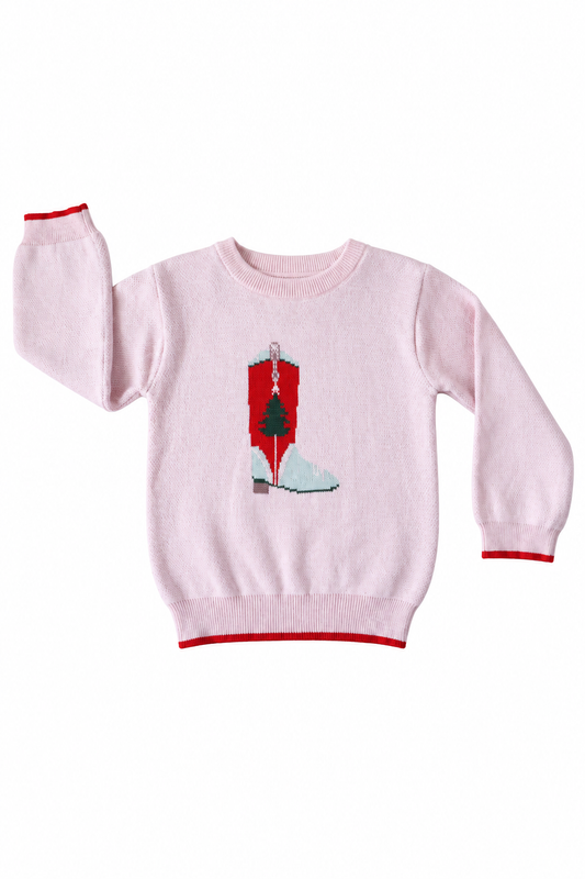 Lulu Sweater (Holiday Boots Pink)
