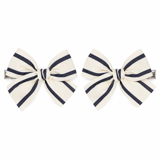 Ribbon Bow Pigtail Set