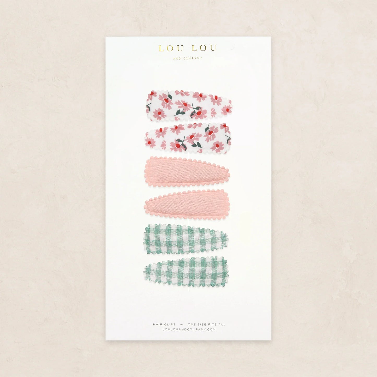 Scallop Snap Clips (6 pack)